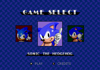 Sonic 3 in 1 Title Screen
